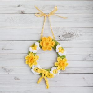 crochet kit: spring wreath