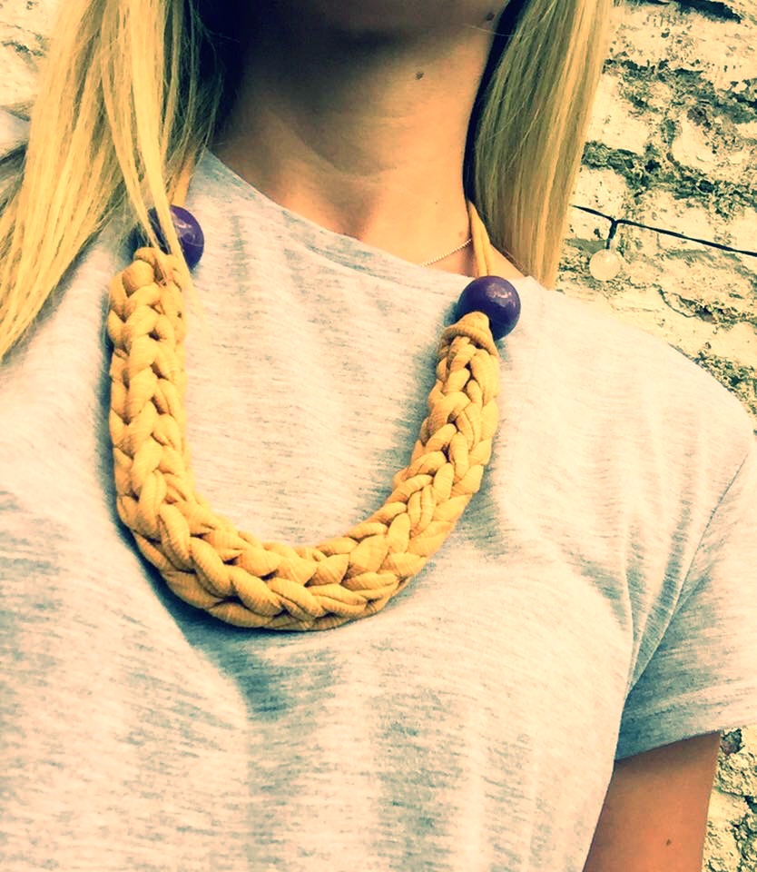 Crochet pattern for Chunky Crocheted Necklaces