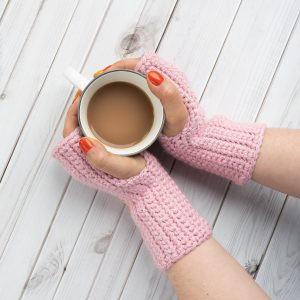 crochet pattern fingerless gloves