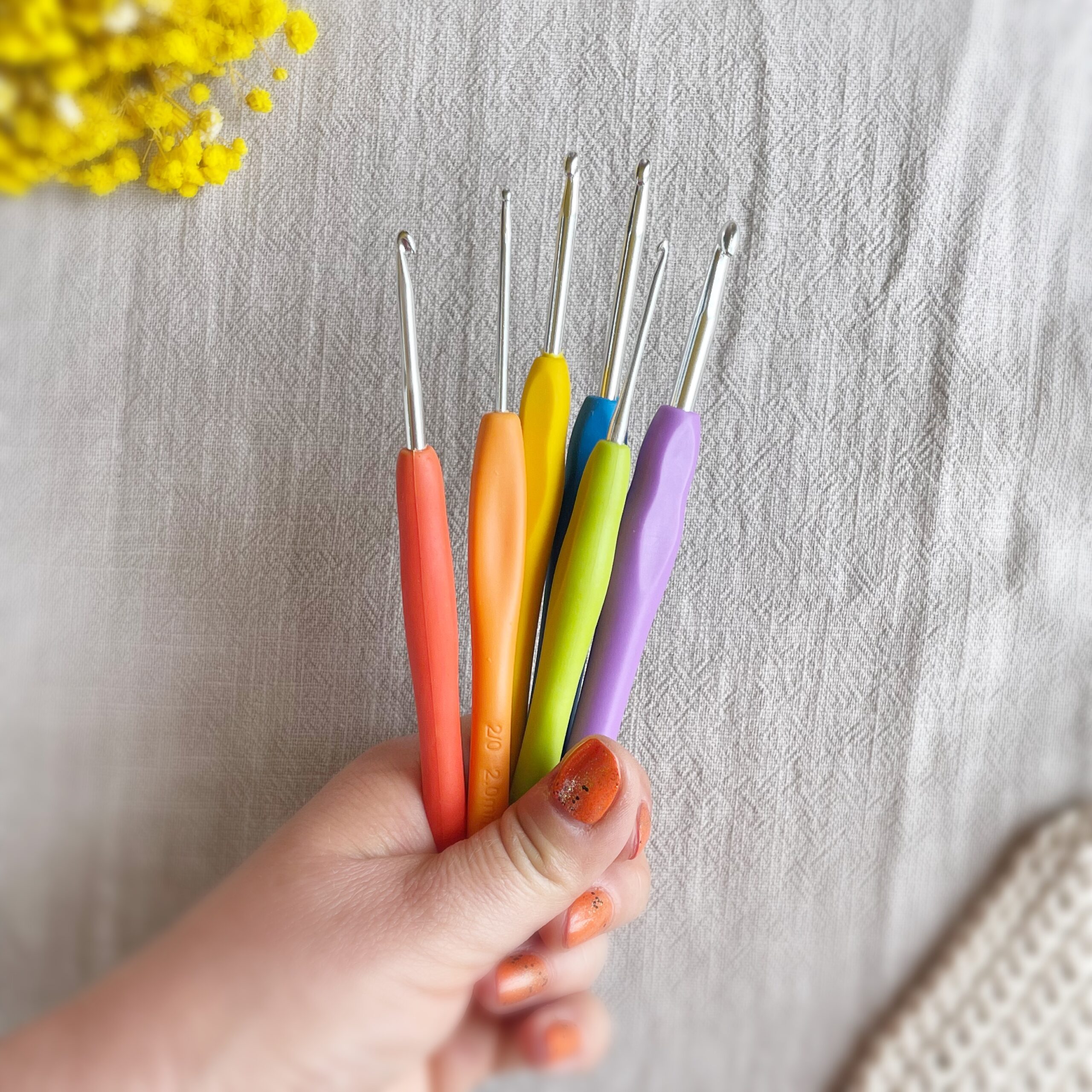 crochet hooks: soft grip
