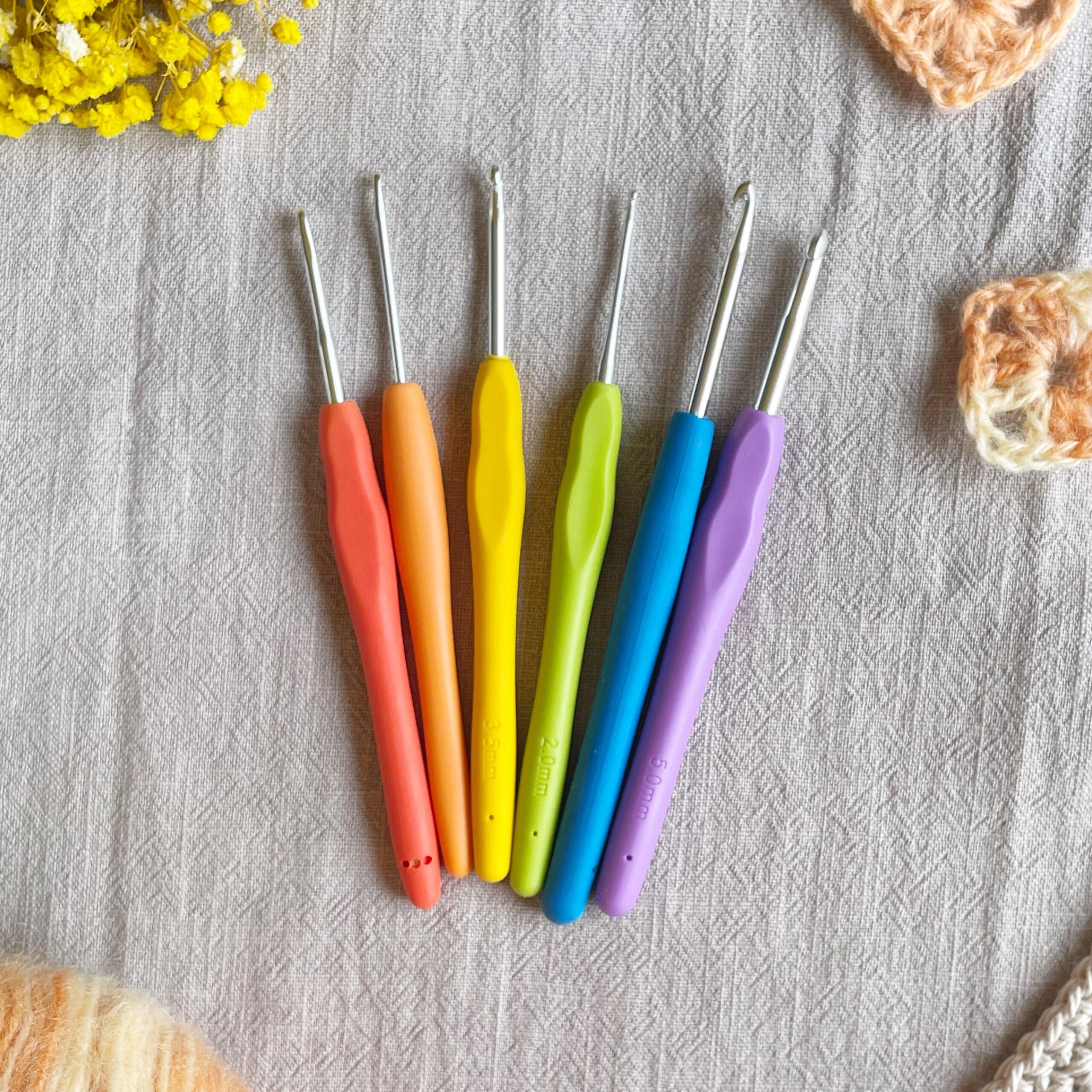 crochet hooks: soft grip