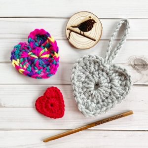 free crochet heart pattern