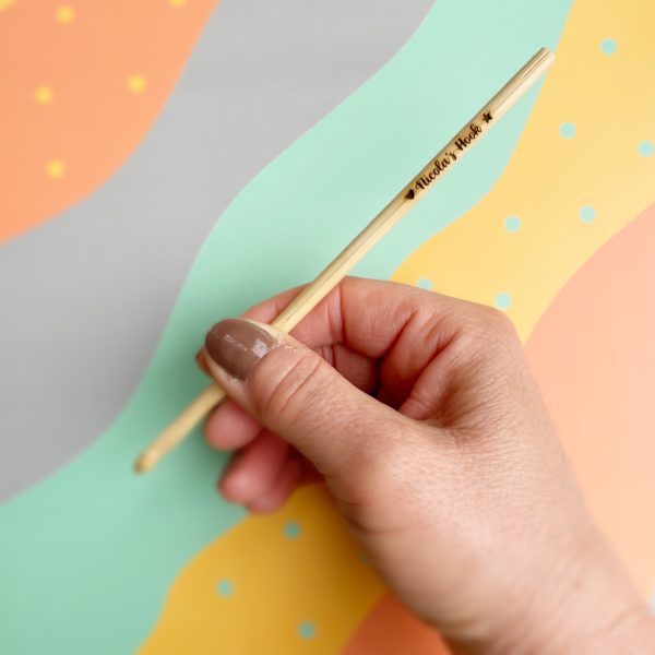 personalised engraved crochet hook