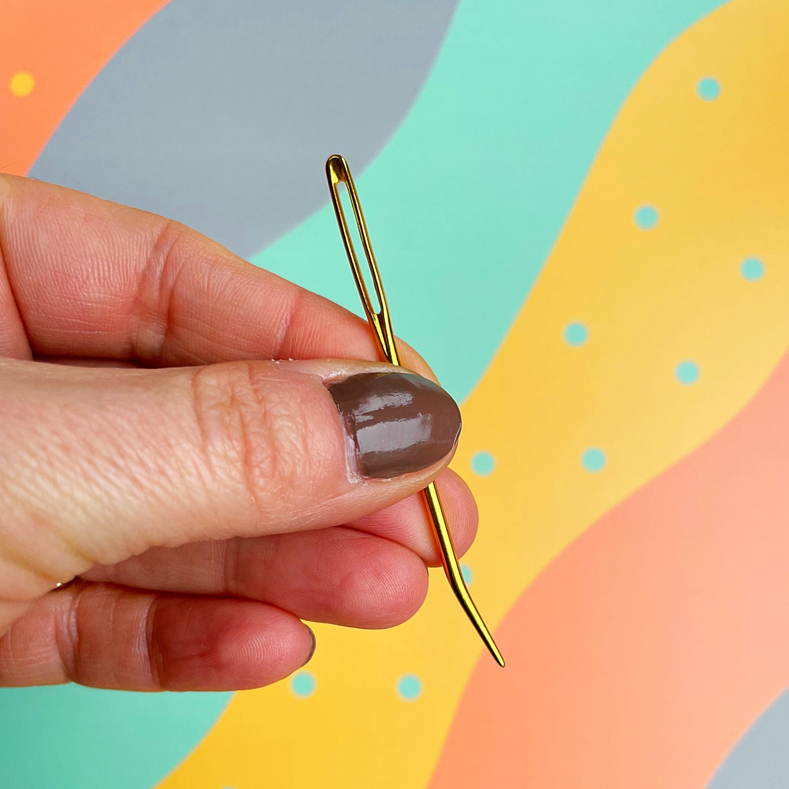 sewing in darning needles