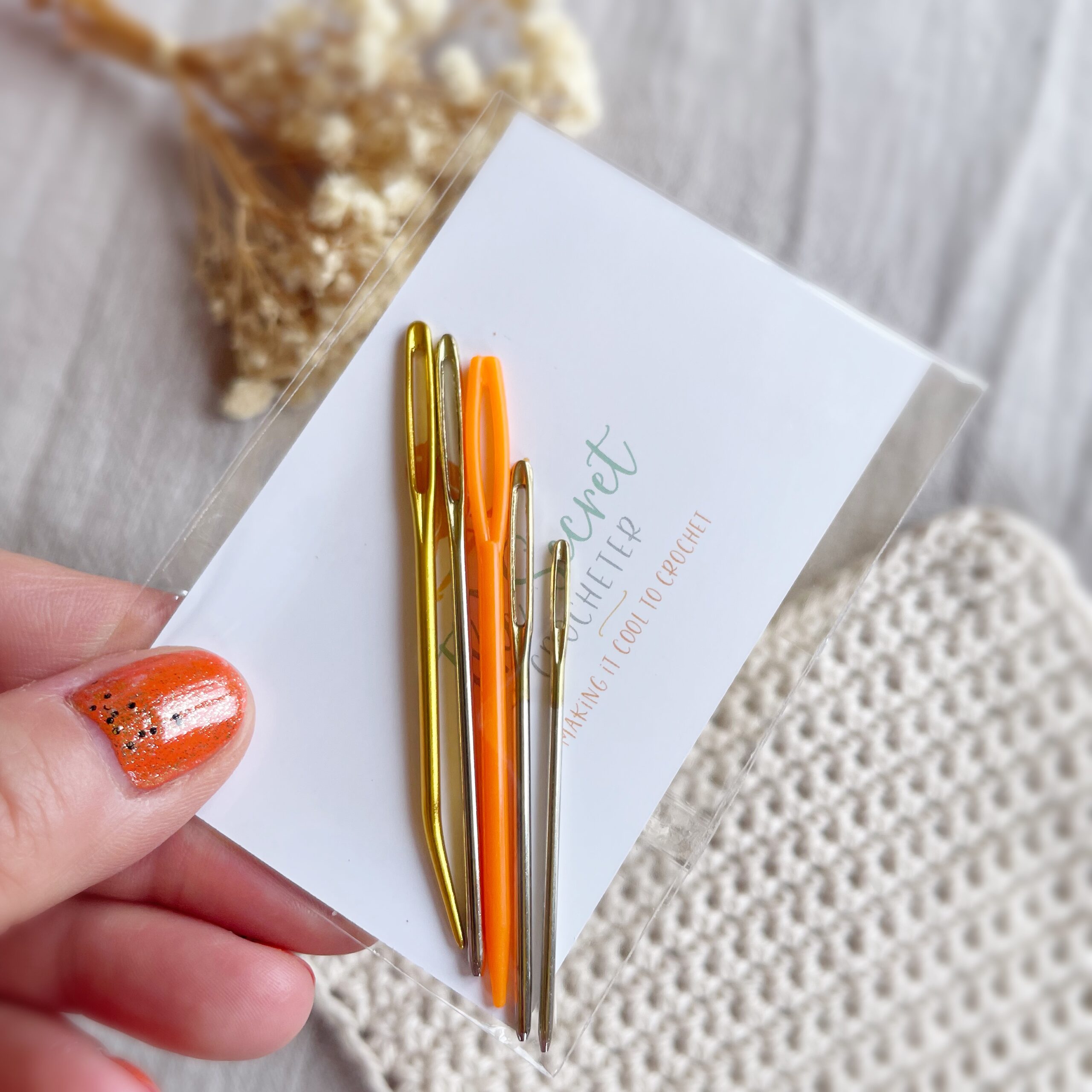 sewing in darning needles