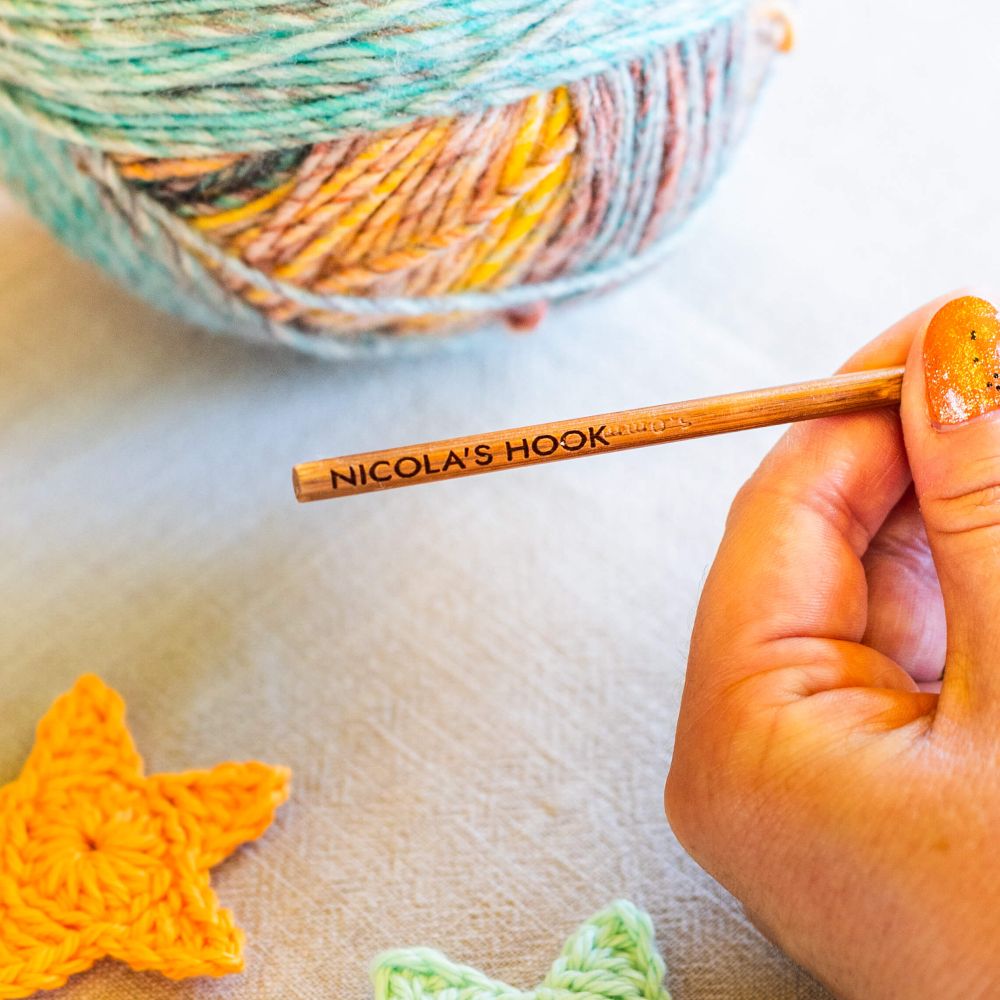 personalised engraved crochet hook