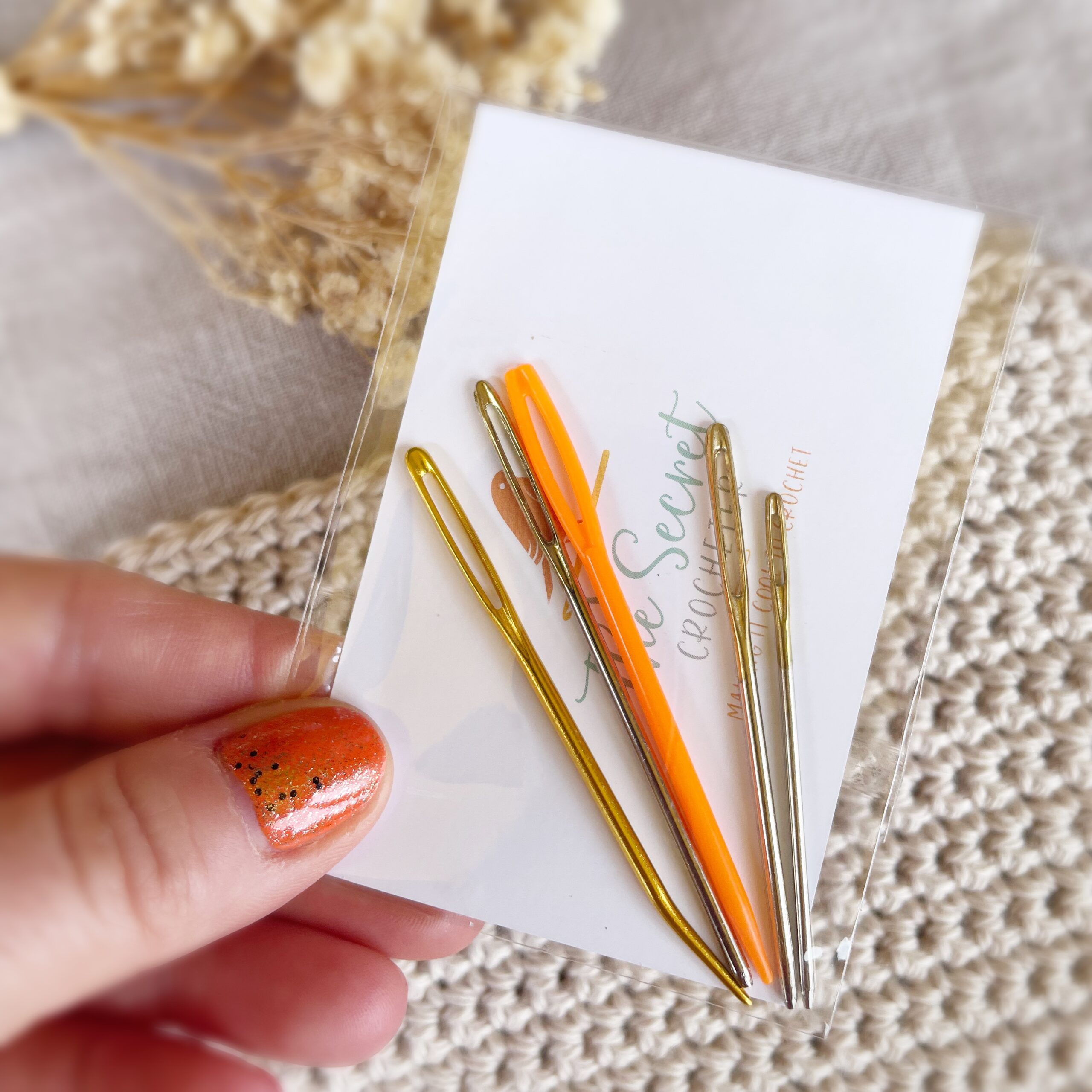 sewing in darning needles