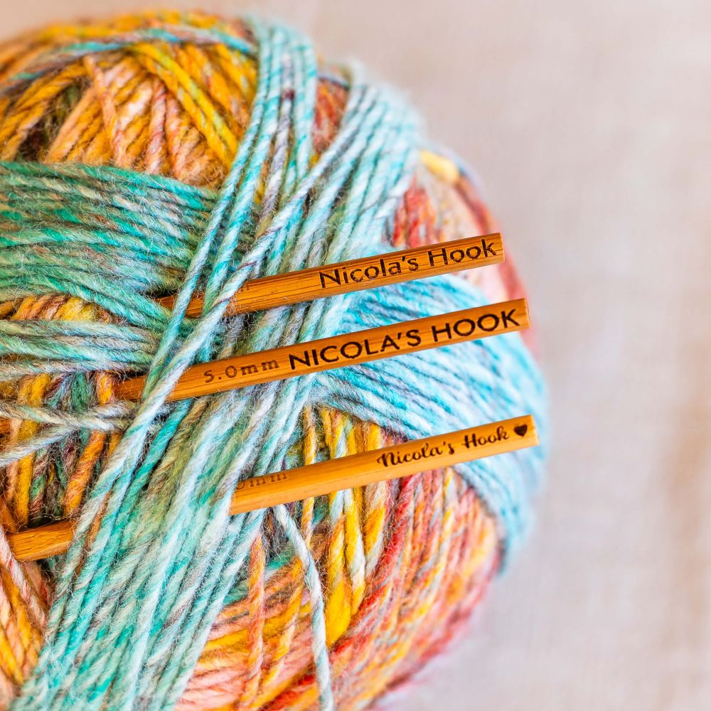 personalised engraved crochet hook