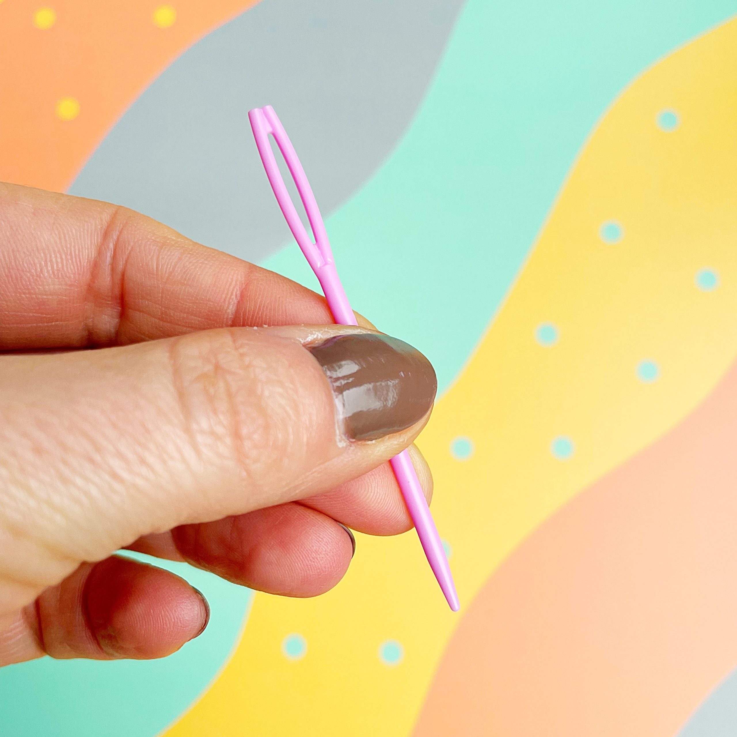 sewing in darning needles