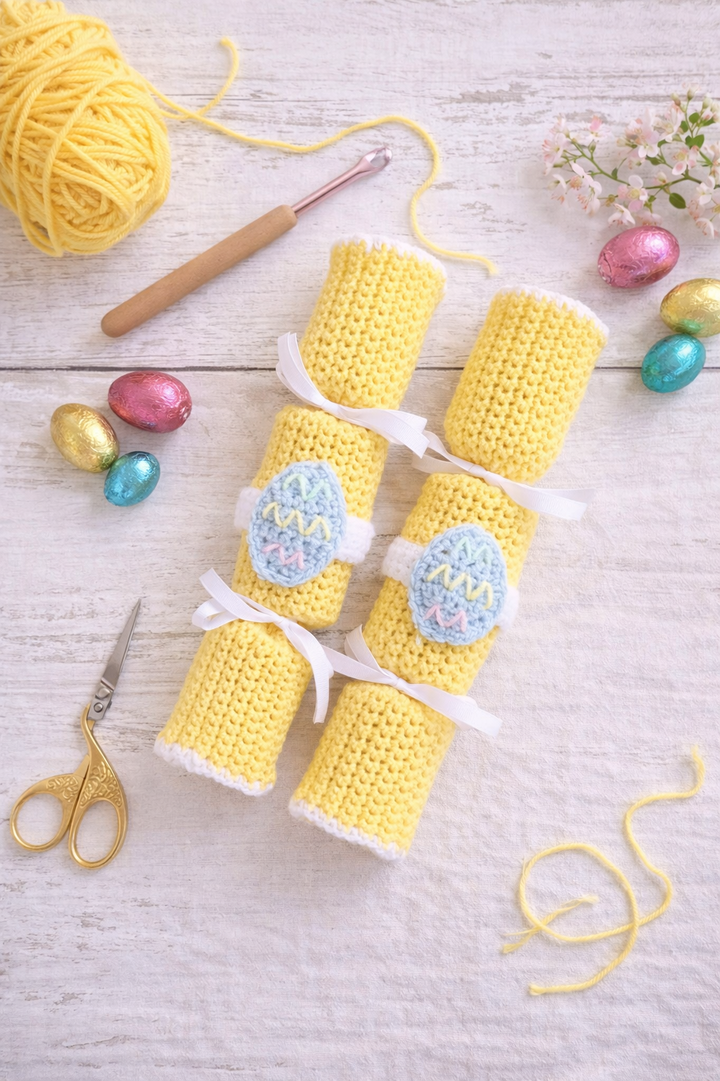 crochet pattern: easter crackers