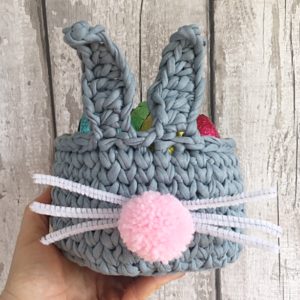easter bunny basket crochet kit