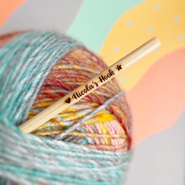 personalised engraved crochet hook