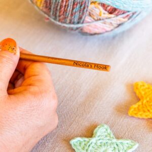 personalised engraved crochet hook