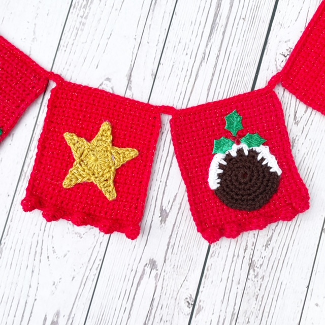christmas bunting crochet kit