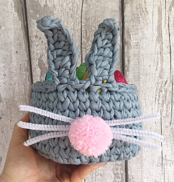 Easter Bunny Crochet Basket