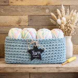 crochet pattern: super storage baskets