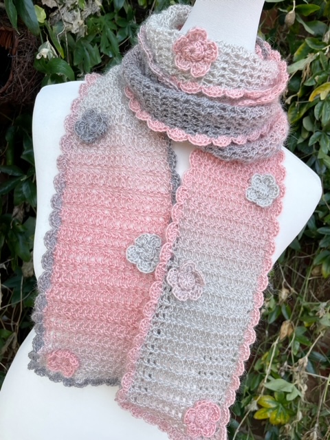 Crochet Pattern: Blooming Lovely Scarf