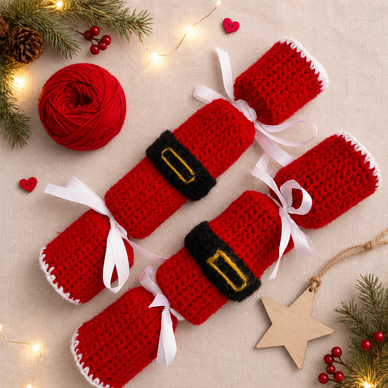 crochet pattern: christmas crackers