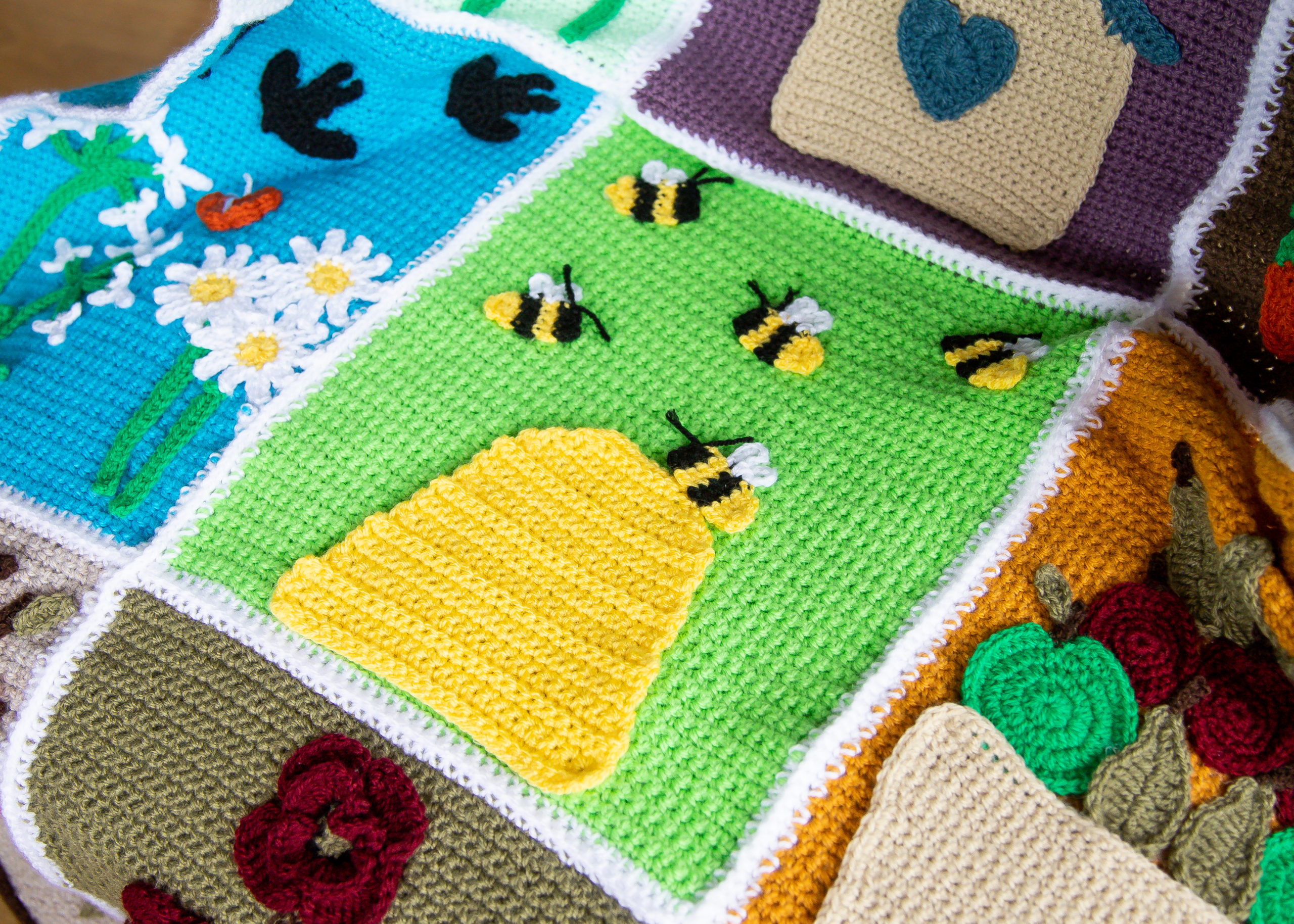 crochet pattern: calendar blanket