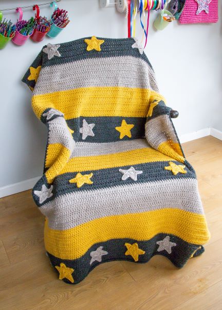 crochet pattern: stars and stripes blanket (two patterns)
