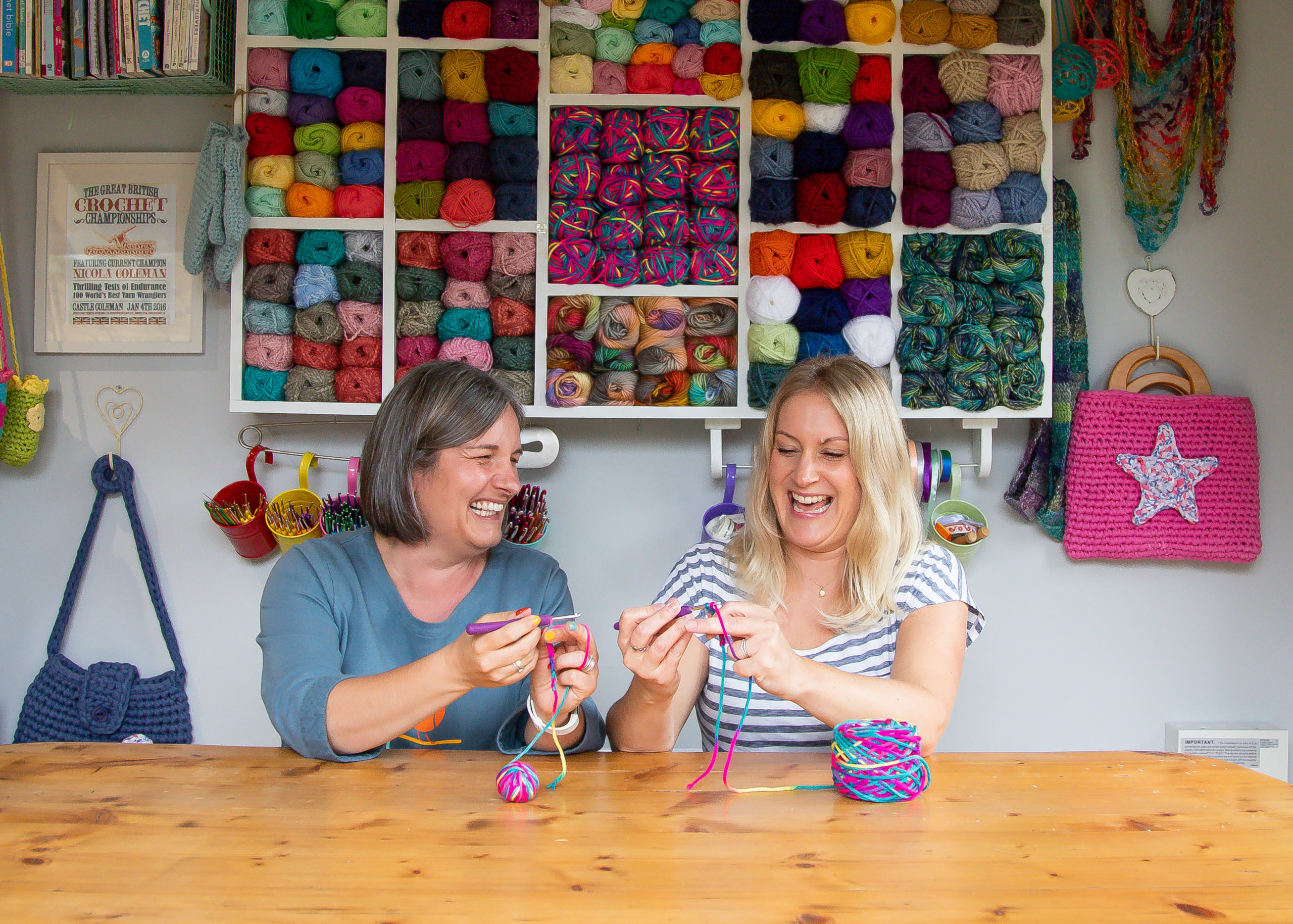 Learning to crochet with The Secret Crocheter