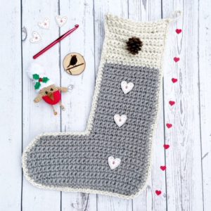 Crochet Pattern: Scandi Christmas Stocking