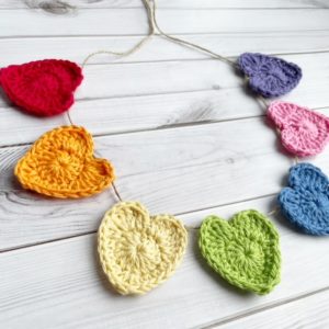 Crochet hearts are for life