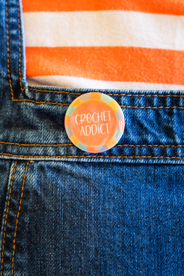 pin badges for crocheters