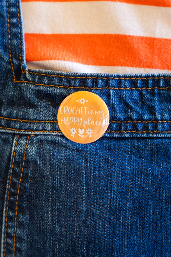 pin badges for crocheters