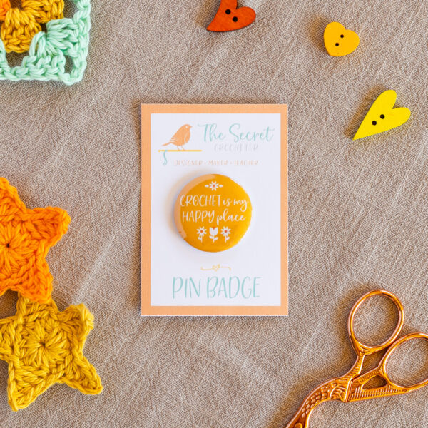 pin badges for crocheters