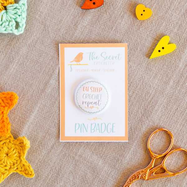 pin badges for crocheters