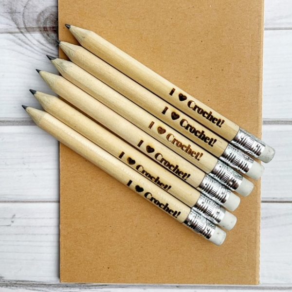 i love crochet pencils