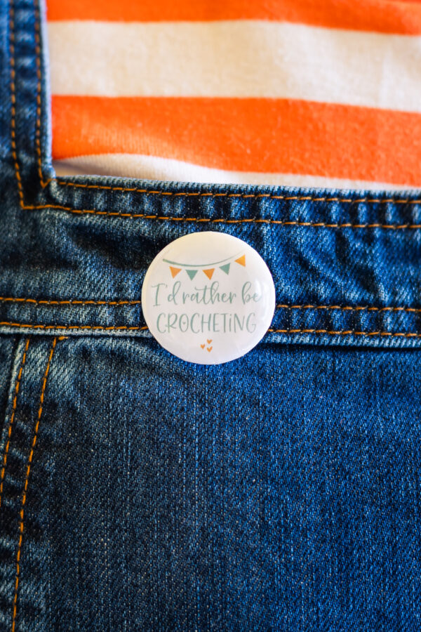 pin badges for crocheters