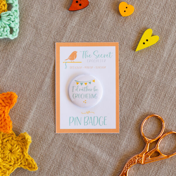 pin badges for crocheters