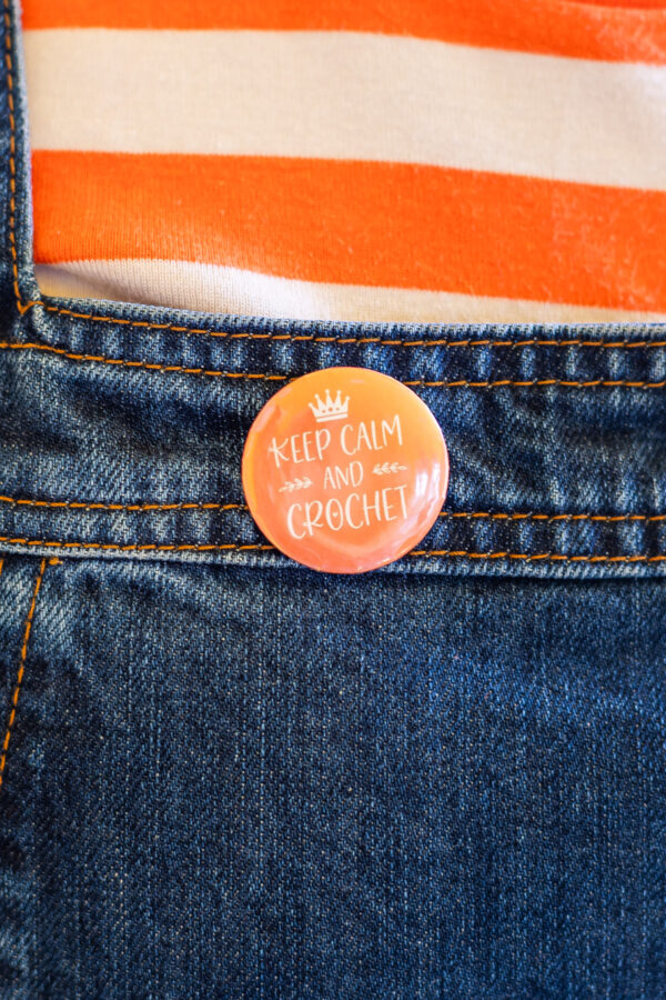 pin badges for crocheters