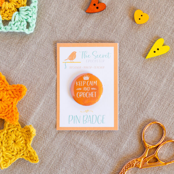 pin badges for crocheters
