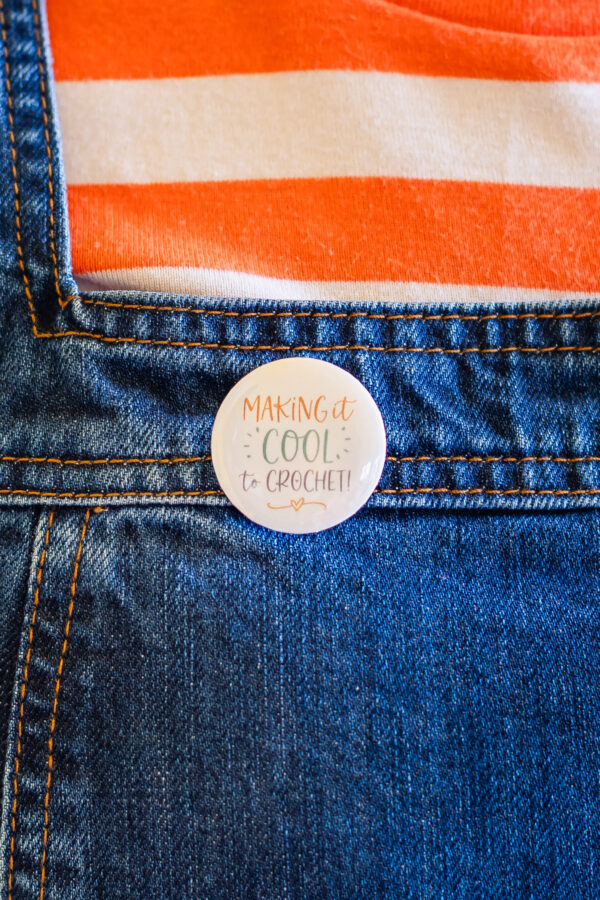 pin badges for crocheters