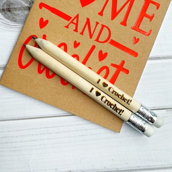 i love crochet pencils