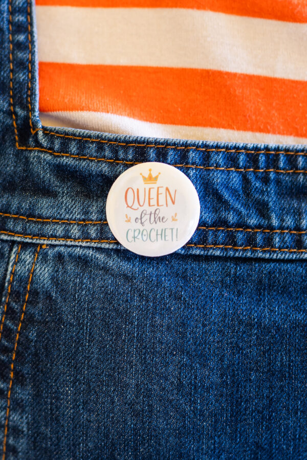 pin badges for crocheters