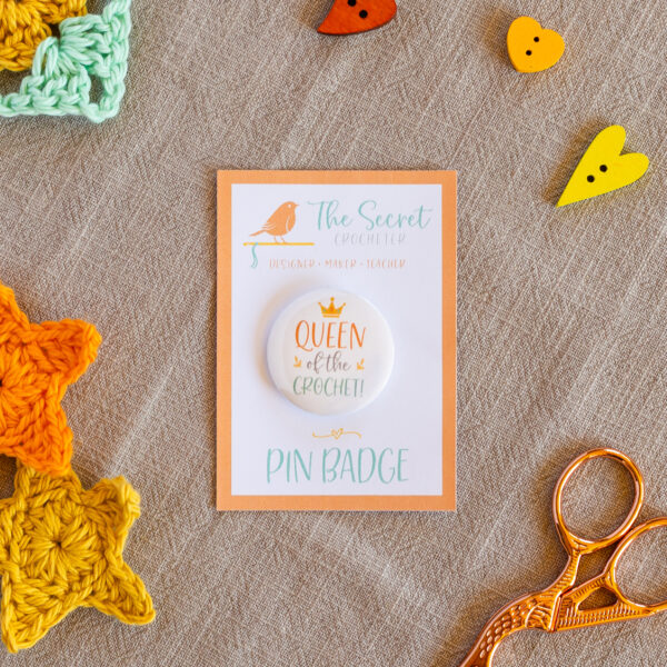 pin badges for crocheters