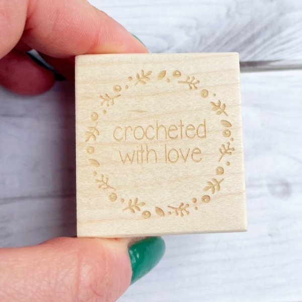 rubber stamp set for crocheters
