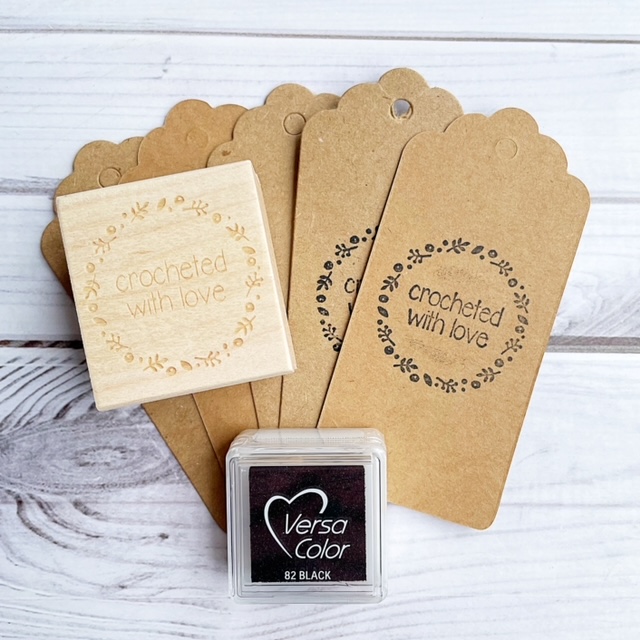 rubber stamp set for crocheters