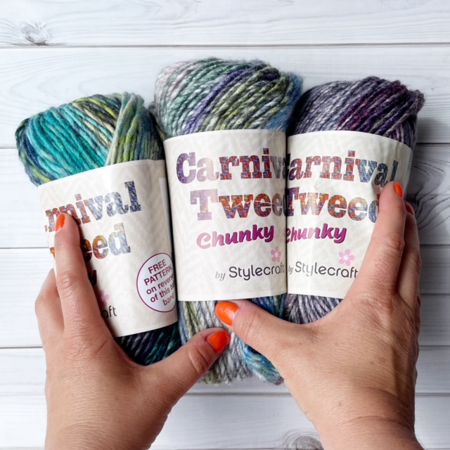 stylecraft carnival tweed chunky yarn