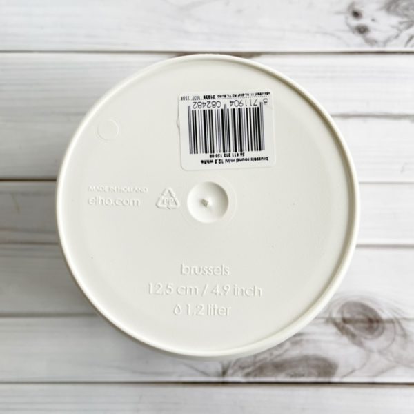 recycled plastic cream plant pot