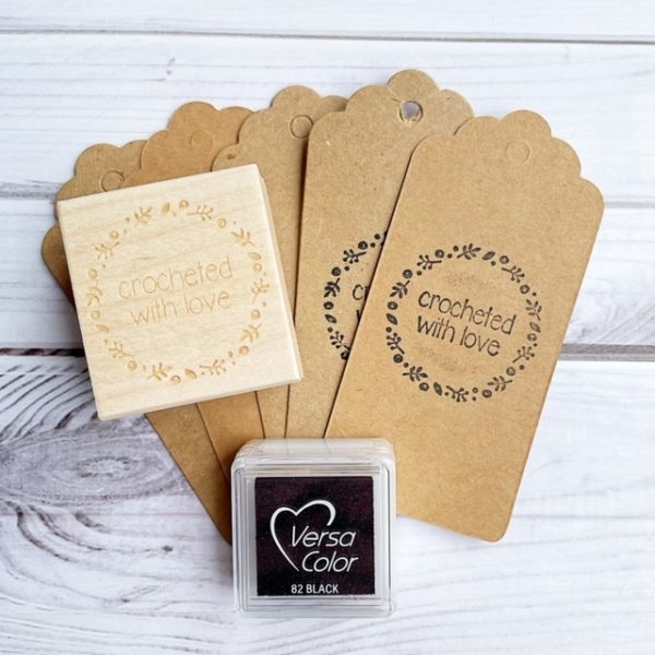 rubber stamp set for crocheters