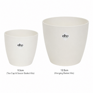 recycled plastic cream plant pot