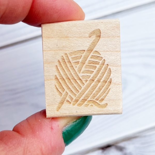 rubber stamp set for crocheters