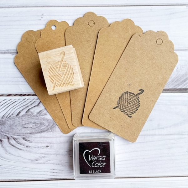rubber stamp set for crocheters