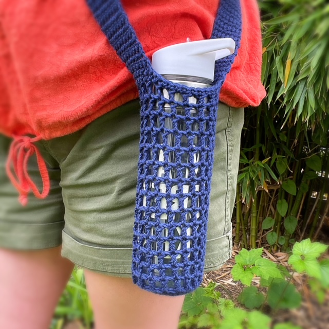 crochet pattern: water bottle holder