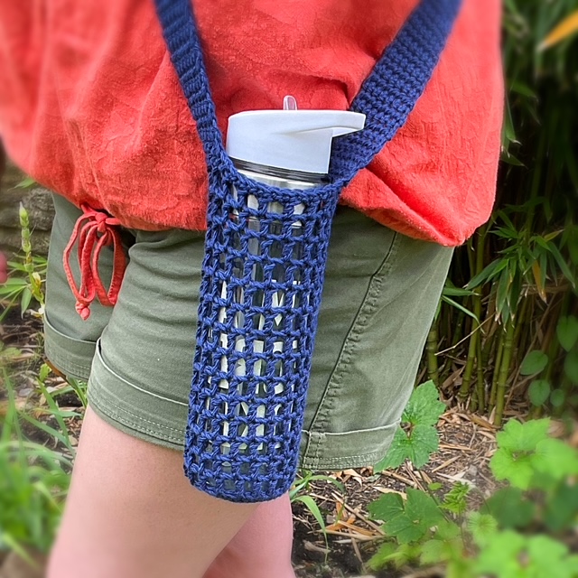 crochet pattern: water bottle holder